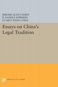 Titelbild: Essays on China's Legal Tradition 9780691615509