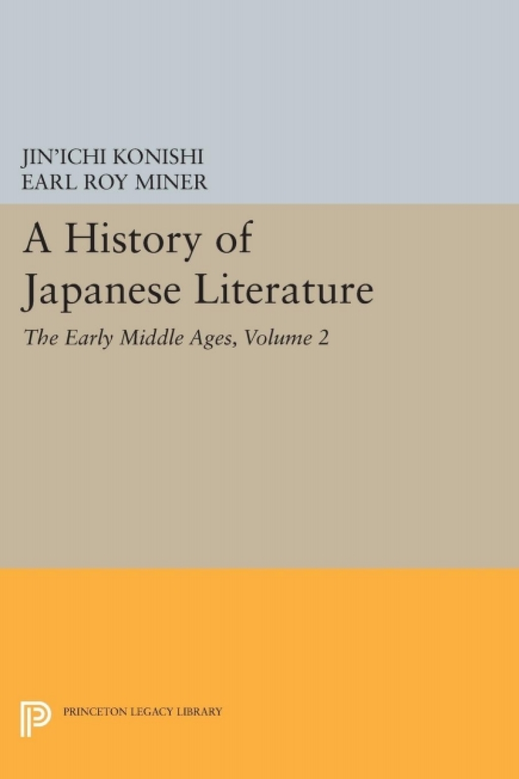 A History of Japanese Literature, Volume 2 The Early Middle Ages