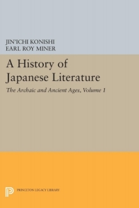 Imagen de portada: A History of Japanese Literature, Volume 1 9780691101460