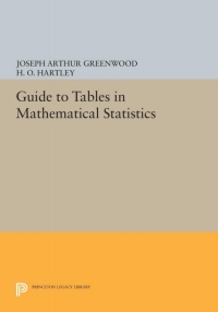 Cover image: Guide to Tables in Mathematical Statistics 9780691625539