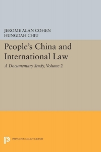 Cover image: People's China and International Law, Volume 2 9780691628509