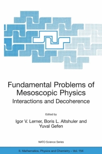 Cover image: Fundamental Problems of Mesoscopic Physics 9781402021923