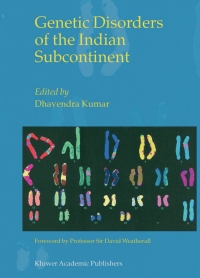 Imagen de portada: Genetic Disorders of the Indian Subcontinent 1st edition 9781402012150