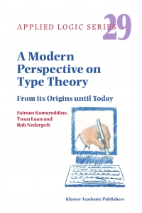 صورة الغلاف: A Modern Perspective on Type Theory 9781402023347