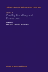 Cover image: Quality Handling and Evaluation 1st edition 9781402017001