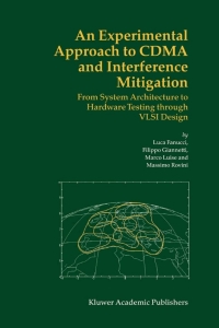 Cover image: An Experimental Approach to CDMA and Interference Mitigation 9781402077234