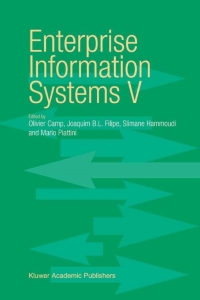 Imagen de portada: Enterprise Information Systems V 1st edition 9781402017261