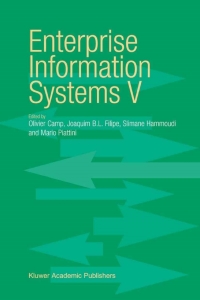 Titelbild: Enterprise Information Systems V 1st edition 9781402017261