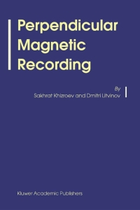 Imagen de portada: Perpendicular Magnetic Recording 9789048166992