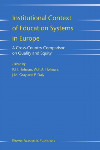 Imagen de portada: Institutional Context of Education Systems in Europe 1st edition 9781402027444