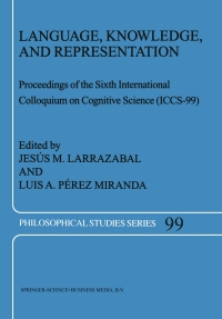 Titelbild: Language, Knowledge, and Representation 1st edition 9781402027833