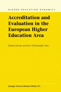 Cover image: Accreditation and Evaluation in the European Higher Education Area 1st edition 9781402027963