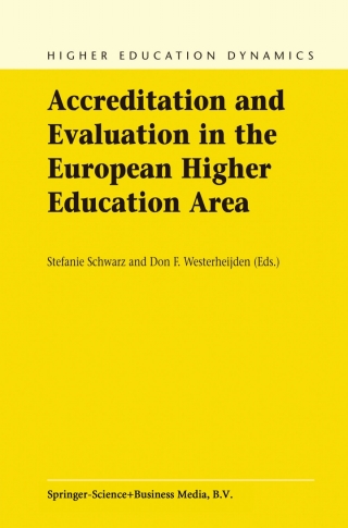 Cover image: Accreditation and Evaluation in the European Higher Education Area 1st edition 9781402027963