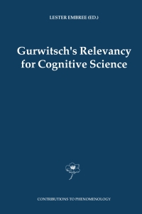 Imagen de portada: Gurwitsch's Relevancy for Cognitive Science 1st edition 9781402028915