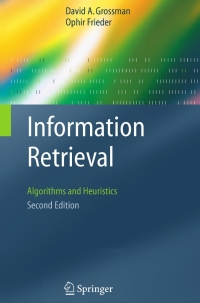 Cover image: Information Retrieval 2nd edition 9781402030031