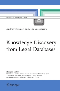 Imagen de portada: Knowledge Discovery from Legal Databases 9781402030369