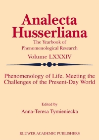 Cover image: Phenomenology of Life. Meeting the Challenges of the Present-Day World 1st edition 9781402024634