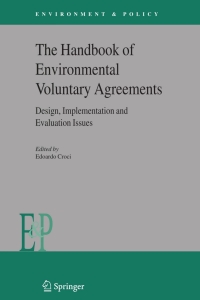 Cover image: The Handbook of Environmental Voluntary Agreements 1st edition 9781402033551