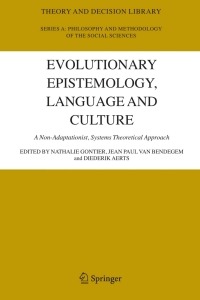 Cover image: Evolutionary Epistemology, Language and Culture 1st edition 9781402033940