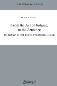 Imagen de portada: From the Act of Judging to the Sentence 9789048168538