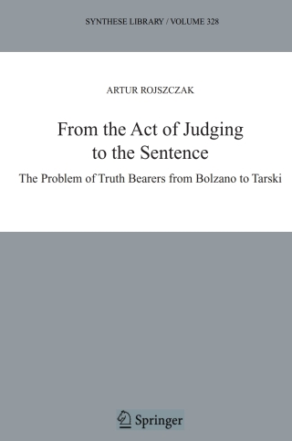 Imagen de portada: From the Act of Judging to the Sentence 9789048168538