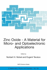 Titelbild: Zinc Oxide - A Material for Micro- and Optoelectronic Applications 1st edition 9781402034732