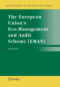 صورة الغلاف: The European Union's Eco-Management and Audit Scheme (EMAS) 9781402032127