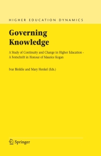 Cover image: Governing Knowledge 1st edition 9781402034893