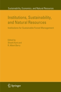 Cover image: Institutions, Sustainability, and Natural Resources 1st edition 9781402034794