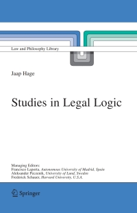 表紙画像: Studies in Legal Logic 9781402035173