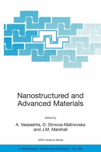 Omslagafbeelding: Nanostructured and Advanced Materials for Applications in Sensor, Optoelectronic and Photovoltaic Technology 9781402035609