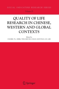 Cover image: Quality-of-Life Research in Chinese, Western and Global Contexts 1st edition 9781402036019