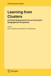 صورة الغلاف: Learning from Clusters 1st edition 9781402036712