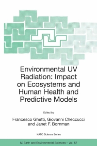 Immagine di copertina: Environmental UV Radiation: Impact on Ecosystems and Human Health and Predictive Models 1st edition 9781402036965