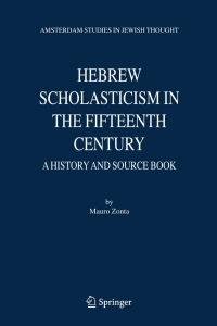 صورة الغلاف: Hebrew Scholasticism in the Fifteenth Century 9781402037153