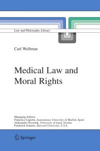 Imagen de portada: Medical Law and Moral Rights 9781402037511