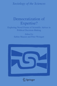 Imagen de portada: Democratization of Expertise? 1st edition 9781402037535