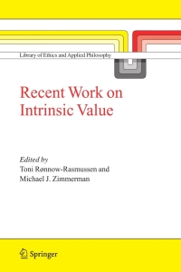 Titelbild: Recent Work on Intrinsic Value 1st edition 9781402038457