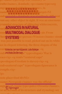 Imagen de portada: Advances in Natural Multimodal Dialogue Systems 1st edition 9781402039324