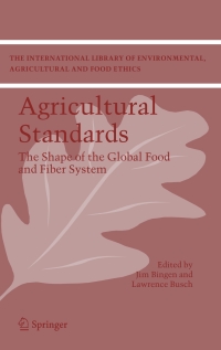 Imagen de portada: Agricultural Standards 1st edition 9781402039836