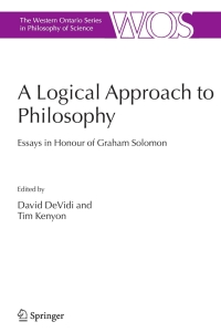صورة الغلاف: A Logical Approach to Philosophy 1st edition 9781402035333