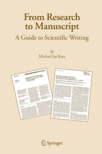 Omslagafbeelding: From Research to Manuscript 9781402040450