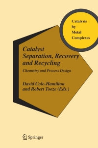 Cover image: Catalyst Separation, Recovery and Recycling 1st edition 9781402040863