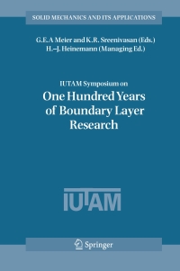 Imagen de portada: IUTAM Symposium on One Hundred Years of Boundary Layer Research 1st edition 9781402041495