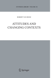 Cover image: Attitudes and Changing Contexts 9789048170616