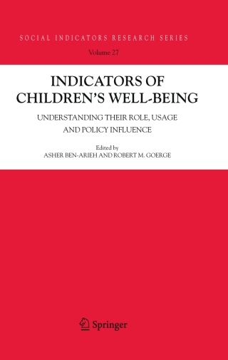 Immagine di copertina: Indicators of Children's Well-Being 1st edition 9781402042379
