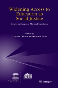 表紙画像: Widening Access to Education as Social Justice 1st edition 9781402043222