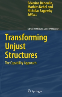 Imagen de portada: Transforming Unjust Structures 1st edition 9781402044311