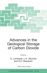 Cover image: Advances in the Geological Storage of Carbon Dioxide 1st edition 9781402044700