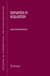 Cover image: Semantics in Acquisition 1st edition 9781402044847